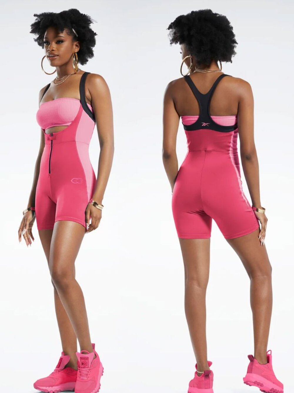 Cardi B Women's PinkFus 2-in-1 Leotard Suit - Size 2X - NWT